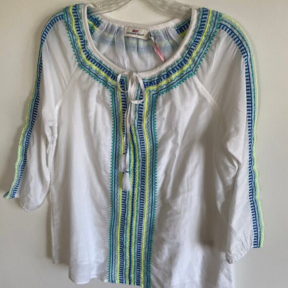 NWT Vineyard Vines Embroidered Tunic - Picture 2 of 7